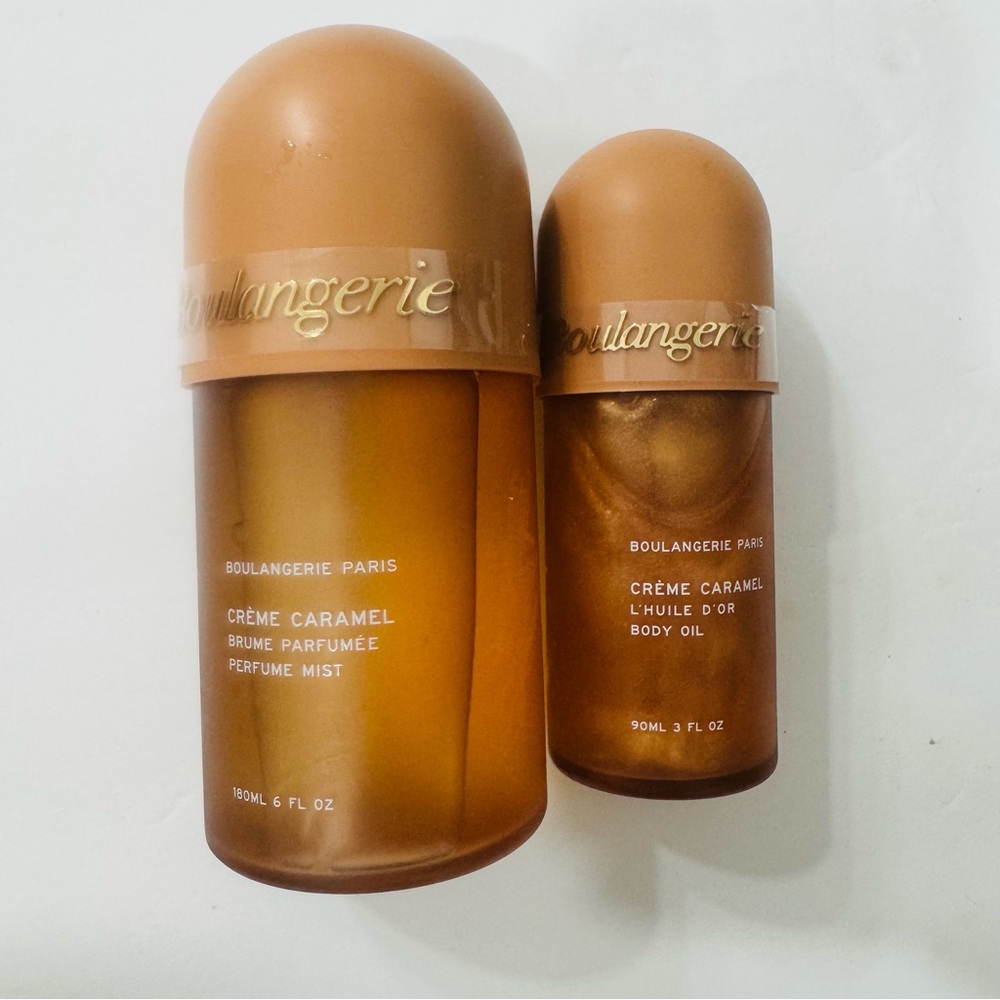 Set of Two BOULANGERIE Crème Caramel Body Mist and Body Oil